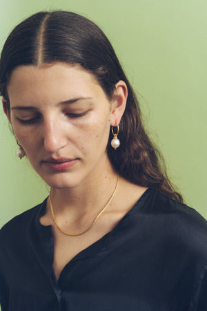 South Sea Pearl Hoop and Hook Earrings