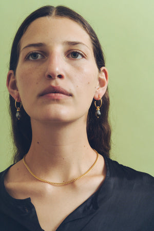 Tahitian Pearl Hoop and Hook Earrings