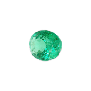 Faceted Emerald Oval