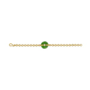 Jade Discus Double Link Bracelet