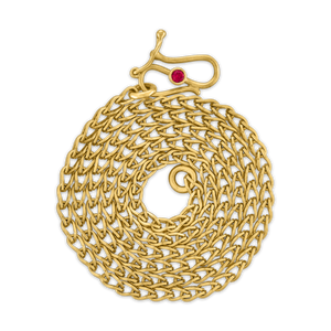 Solo Loop-in-loop Chain with Ruby S Clasp