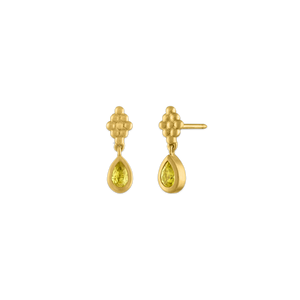Small Yellow Sapphire Nona Earrings