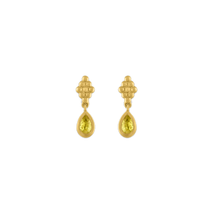 Small Yellow Sapphire Nona Earrings