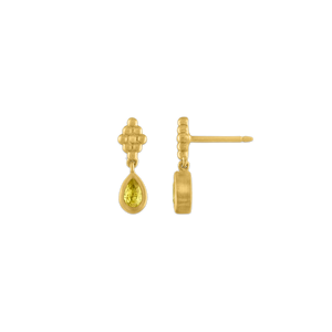 Small Yellow Sapphire Nona Earrings