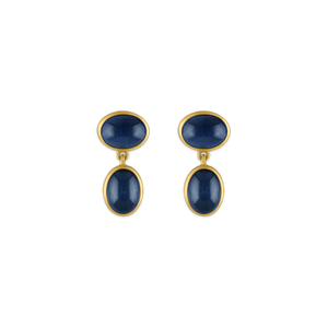 Small Blue Sapphire Amphora Earrings