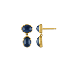 Small Blue Sapphire Amphora Earrings