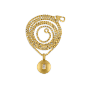 Small Diamond Bulla Pendant