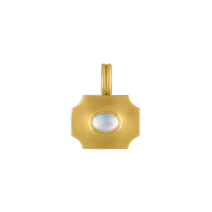 Large Rainbow Moonstone Ode Pendant
