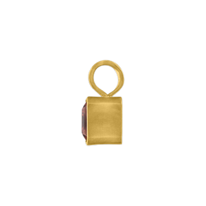Claret Tourmaline Baby Block Pendant