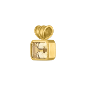Golden Beryl Baby Block Pendant