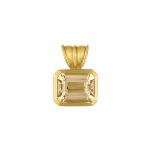 Golden Beryl Baby Block Pendant