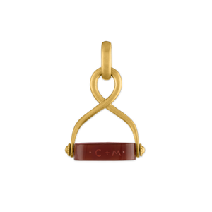 Carnelian Intaglio Unda Spinning Pendant