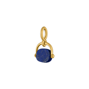 Lapis Baby Intaglio Unda Spinning Pendant