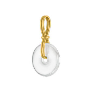 Rock Crystal Discus Pendant
