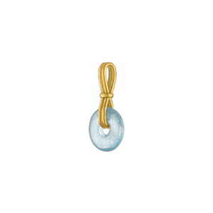 Aquamarine Baby Discus Pendant