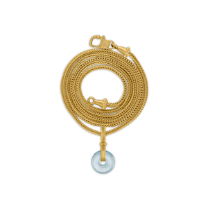 Aquamarine Baby Discus Pendant