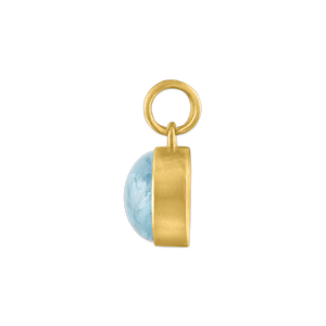 Large Aquamarine Oval Pendant
