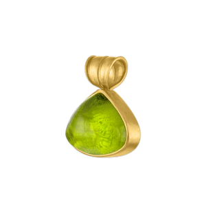 Large Peridot Fan Pendant
