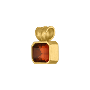 Scarlet Tourmaline Baby Block Pendant