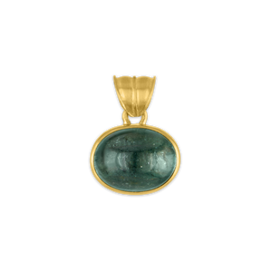 Green Tourmaline Oval Pendant
