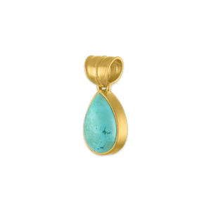 Small Turquoise Tear Pendant