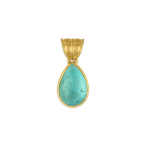 Small Turquoise Tear Pendant