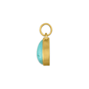 Small Turquoise Tear Pendant