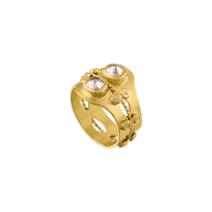Diamond Double Bezel Ring