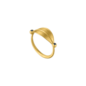 Laurus Ring with Blue Sapphires
