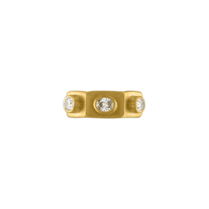 Hexagonal Diamond Ruin Ring