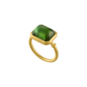 Green Tourmaline Capsa Ring
