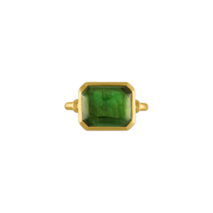 Green Tourmaline Capsa Ring