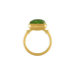 Green Tourmaline Capsa Ring
