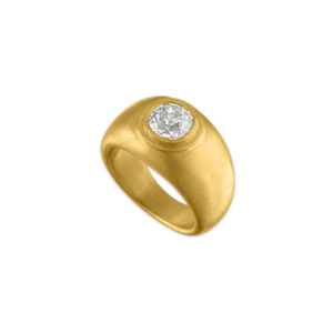 Old Mine Diamond Hamer Ring