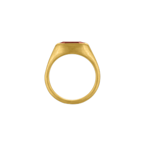 Faceted Rhodolite Garnet Gaea Ring