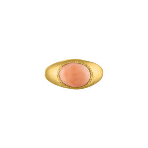 Antique Angel Skin Coral Roz Ring