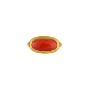 Elongated Antique Coral Gaea Ring