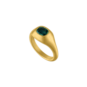 Faceted Green Sapphire Gaea Ring