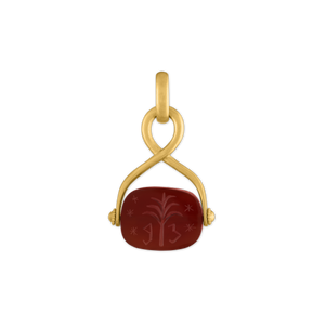 Carnelian Intaglio Unda Spinning Pendant