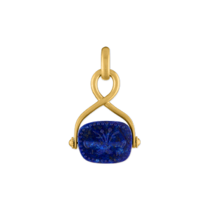 Lapis Intaglio Unda Spinning Pendant
