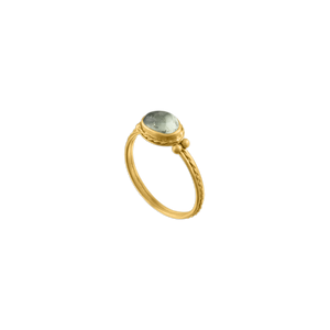 Green Sapphire Chorda Ring