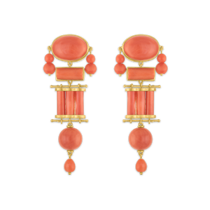 Antique Coral Altar Earrings