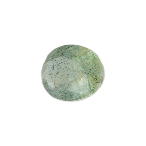 Faceted Green Aquamarine Oval