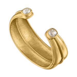Double Laurel Cuff with Diamonds
