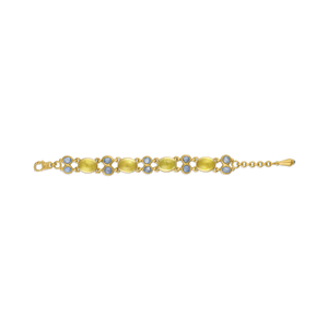 Hemera and Nyx Star Sapphire and Golden Beryl Bracelet