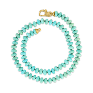 Turquoise Neclace with Large Fibula Clasp