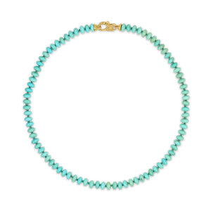 Turquoise Neclace with Large Fibula Clasp