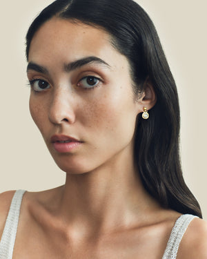 Small Diamond Bell Earrings
