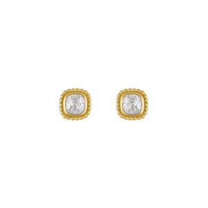 Diamond Granulated Stud Earrings