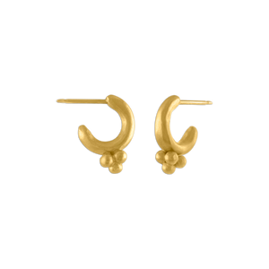Granule Cluster Hoop Earrings
